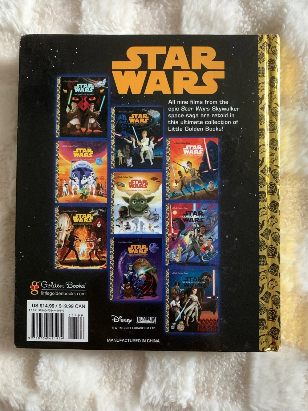 Star Wars The Skywalker Collection Episodes I-IX, Hardback 9 in 1 Little Golden